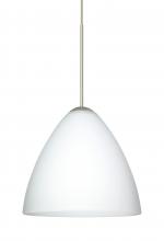  RXP-177907-SN-L - Besa Pendant Mia Satin Nickel Opal Matte 1x50W Halogen, 15Ft. Cord