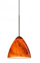  RXP-1779HB-BR-L - Besa Pendant Mia Bronze Habanero 1x50W Halogen, 15Ft. Cord