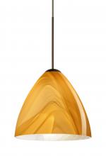  RXP-1779HN-BR-L - Besa Pendant Mia Bronze Honey 1x50W Halogen, 15Ft. Cord