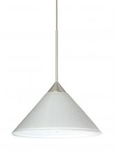  RXP-282453-LED-SN-L - Besa Pendant Kona Satin Nickel White Starpoint 1x5W LED, 15Ft. Cord