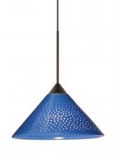  RXP-282484-LED-BR-L - Besa Pendant Kona Bronze Blue Starpoint 1x5W LED, 15Ft. Cord