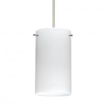  RXP-4404KR-SN-L - Besa Stilo 7 Pendant Satin Nickel Chalk 1x50W Halogen, 15Ft. Cord