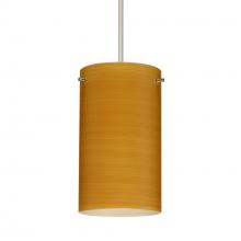  RXP-4404OK-LED-SN - Besa Stilo 7 Pendant Oak Satin Nickel 1x5W LED