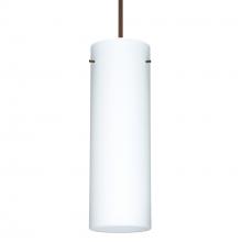  RXP-493007-BR-DIM010 - Besa Copa Pendant, Opal Matte, Bronze, 1x50W Halogen, 0-10V Dimming