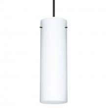  RXP-493007-LED-BK - Besa Copa Pendant, Opal Matte, Black, 1x5W LED