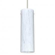  RXP-493019-LED-SN - Besa Copa Pendant, Carrera, Satin Nickel, 1x5W LED