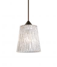  RXP-5125GL-LED-BR - Besa Pendant Nico 4 Bronze Stone Glitter 1x5W LED