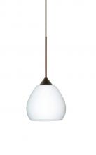  RXP-560507-BR - Besa Pendant Tay Tay Bronze Opal Matte 1x50W Halogen