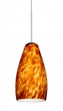  RXP-719818-LED-SN - Besa Pendant Karli Satin Nickel Amber Cloud 1x5W LED