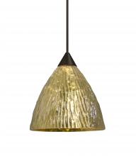  RXP-EVEGS-LED-BR - Besa, Eve Cord Pendant, Stone Gold Foil, Bronze Finish, 1x5W LED