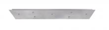  T27V-SN-277 - Besa 7-Light Bar 12V Multiport Canopy, Satin Nickel, 277V Input