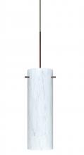  X-493019-LED-BR-L - Besa Copa Pendant for Multiport Canopy, Carrera, Bronze, 1x5W LED, 15Ft. Cord