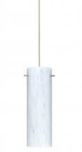  X-493019-LED-SN-L - Besa Copa Pendant for Multiport Canopy, Carrera, Satin Nickel, 1x5W LED, 15Ft. Cord