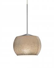  X-KENOSM-LED-SN - Besa, Keno Cord Pendant for Multiport Canopy, Smoke Sand, Satin Nickel Finish, 1x3W L