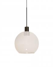  X-NEWTON6MW-LED-BR - Besa, Newton 6 Cord Pendant for Multiport Canopy, Milky White, Bronze Finish, 1x3W LE