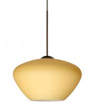  XP-5410VM-LED-BR-L - Besa Pendant Peri Bronze Vanilla Matte 1x5W LED, 15Ft. Cord