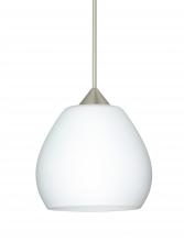  XP-560507-LED-SN-L - Besa Pendant Tay Tay Satin Nickel Opal Matte 1x5W LED, 15Ft. Cord