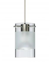  XP-6524EC-LED-SN-L - Besa Pendant Scope Satin Nickel Clear/Frost 1x5W LED, 15Ft. Cord