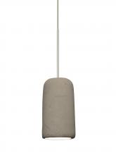  XP-GLIDETN-LED-SN-L - Besa Glide Cord Pendant, Tan, Satin Nickel Finish, 1x2W LED, 15Ft. Cord