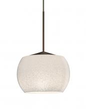  XP-KENOWH-LED-BR - Besa, Keno Cord Pendant, White Sand, Bronze Finish, 1x3W LED