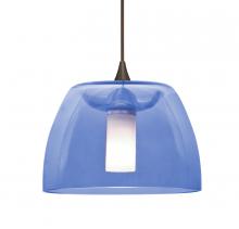  XP-SPURBL-BR-L - Besa Spur Cord Pendant, Blue, Bronze Finish, 1x35W Halogen, 15Ft. Cord