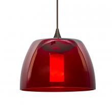  XP-SPURRD-BR-L - Besa Spur Cord Pendant, Red, Bronze Finish, 1x35W Halogen, 15Ft. Cord