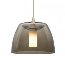  XP-SPURSM-SN-L - Besa Spur Cord Pendant, Smoke, Satin Nickel Finish, 1x35W Halogen, 15Ft. Cord