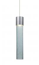  XP-WAND12BL-LED-SN - Besa, Wanda 12 Cord Pendant, Blue Bubble, Satin Nickel Finish, 1x3W LED