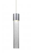  XP-WAND12CL-LED-SN - Besa, Wanda 12 Cord Pendant, Clear Bubble, Satin Nickel Finish, 1x3W LED