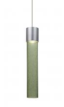  XP-WAND12MS-LED-SN - Besa, Wanda 12 Cord Pendant, Moss Bubble, Satin Nickel Finish, 1x3W LED