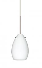  1XP-171307-BR - Besa Pendant Pera 6 Bronze Opal Matte 1x50W Halogen