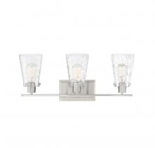  8-4508-3-SN - Vaughan 3-Light Bathroom Vanity Light in Satin Nickel