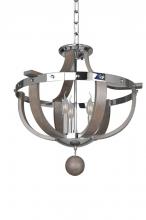  300440CH - Sharlow 3 Light Semi Flush Mount