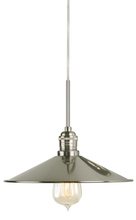  PD312PNBL - Pendant Dim Sum II Polished Nickel  Black Cord