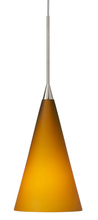  PD180AMSNX3M - Pendant Konos Amber Satin Nickel GY6.35 Xenon 35W Monopoint