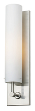  WS237OPSNMB6 - Wall Sconce Regis 13"  Opal Satin Nickel Medium Base Incandescent 60W