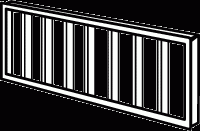  SL39 - Louver, Clear For 39W Biax