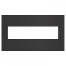  AWC4GSBL4 - adorne® Satin Black Four-Gang Screwless Wall Plate