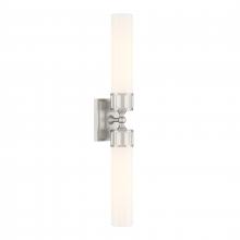  9652-BN-SO - Astor Double Horizontal Sconce - Brushed Nickel