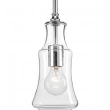  P500113-015 - Litchfield Collection One-Light Polished Chrome Clear Glass Coastal Pendant Light