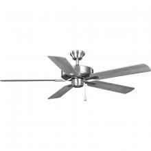  P250084-009 - AirPro 52 in. Brushed Nickel 5-Blade AC Motor Transitional Ceiling Fan