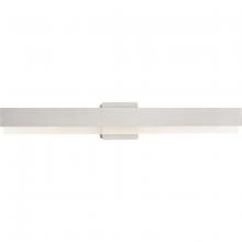  P300407-009-CS - Semblance Collection 32 in. Brushed Nickel Medium Modern 3CCT Integrated LED Linear Vanity Light