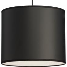  P500386-193 - Markor Collection One-Light Black Parchment Shade Transitional Pendant