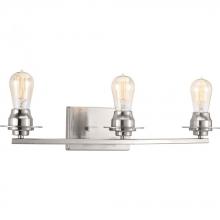  P300010-009 - Debut Collection Three-Light Brushed Nickel Farmhouse Bath Vanity Light