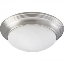  P3689-09 - Two-Light Alabaster Glass 14" Close-to-Ceiling