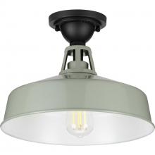  P550070-079 - Cedar Springs Collection Pistachio One-Light Farmhouse Semi-Flush Mount