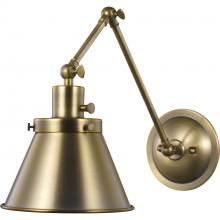  P710095-163 - Hinton Collection Vintage Brass Swing Arm Wall Light