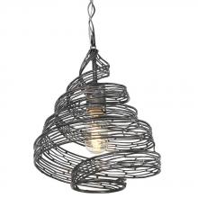  240P01SL - Flow 1-Lt Twist Mini Pendant - Steel