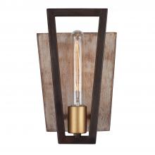  260W01DO - Zag 1-Lt Sconce - Dark Oak