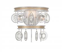  296W01SICM - Charmed 1-Lt Wall Sconce - Silver/Champagne Mist